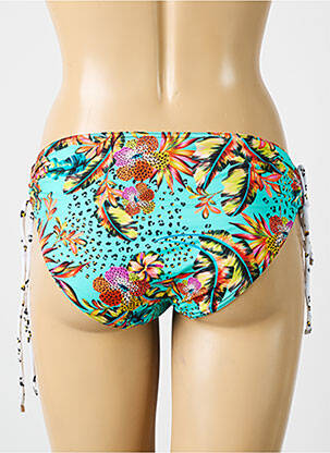 Bas de maillot de bain tissage satiné culotte bleu SUN PLAYA femme
