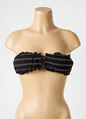 Haut de maillot de bain stretch haut bandeau noir SUN PLAYA femme