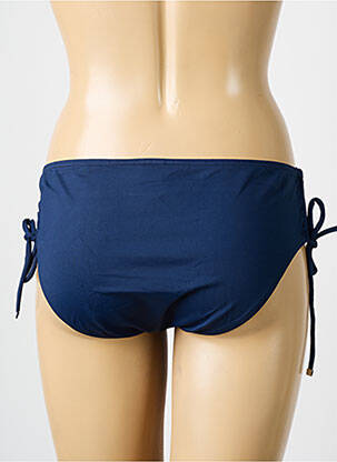 Bas de maillot de bain tissage satiné culotte bleu SUN PLAYA femme
