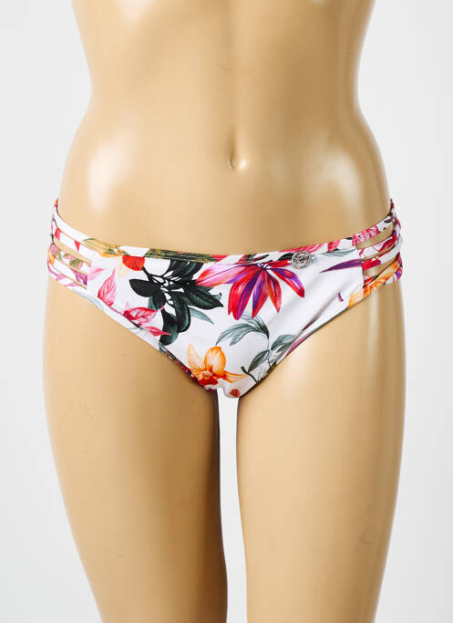 Bas de maillot de bain imprimé tie and dye culotte orange SUN PLAYA femme