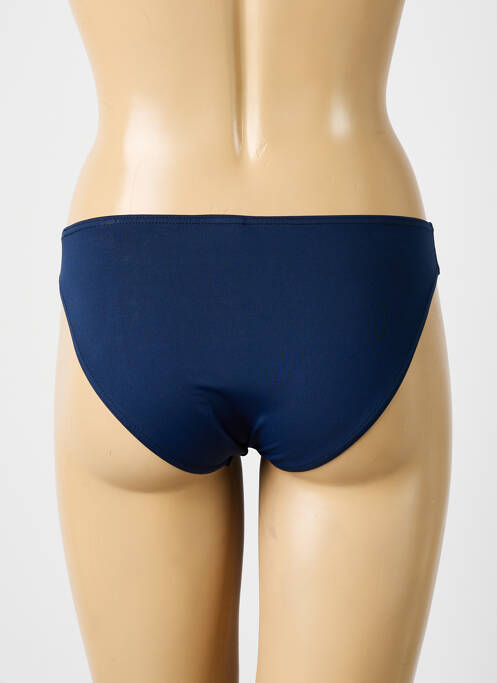 Bas de maillot de bain effet matière satinée culotte bleu SUN PLAYA femme