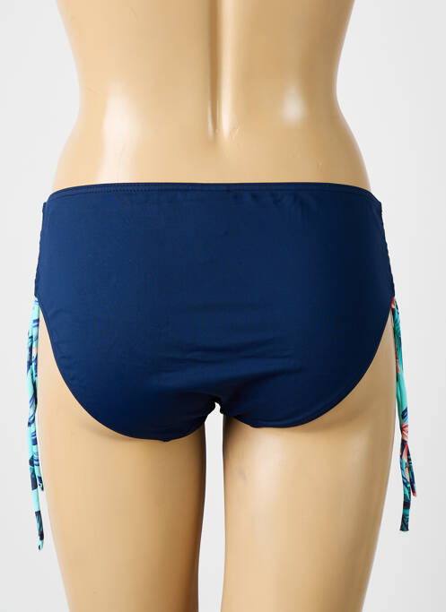 Bas de maillot de bain tissage satiné culotte bleu SUN PLAYA femme