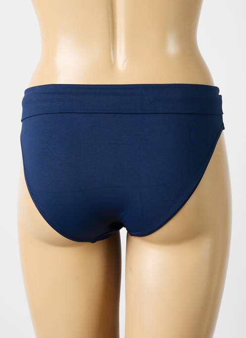 Bas de maillot de bain tissage satiné culotte bleu SUN PLAYA femme