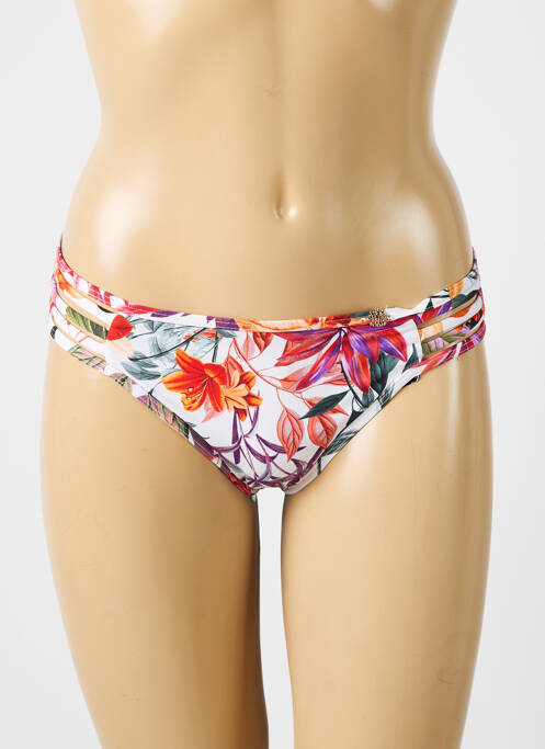 Bas de maillot de bain imprimé tie and dye culotte orange SUN PLAYA femme