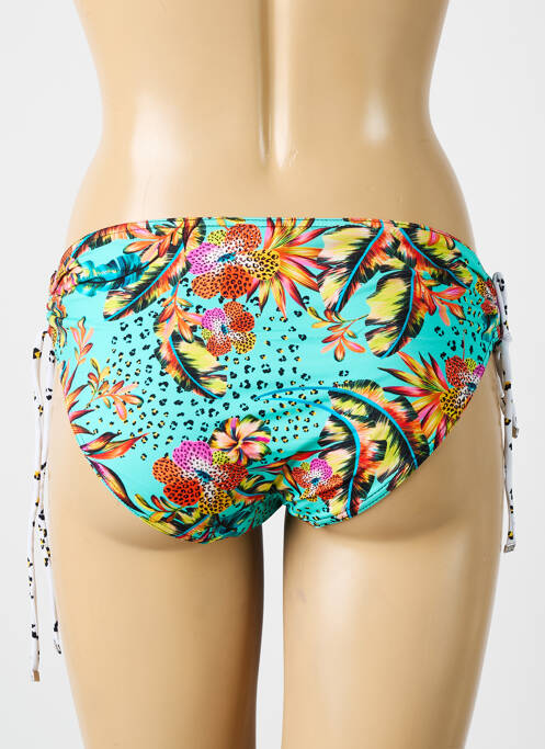 Bas de maillot de bain tissage satiné culotte bleu SUN PLAYA femme