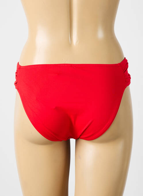 Bas de maillot de bain effet matière satinée culotte rouge SUN PLAYA femme