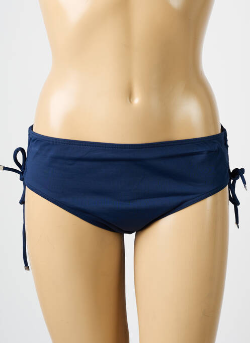 Bas de maillot de bain tissage satiné culotte bleu SUN PLAYA femme