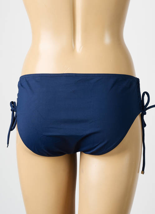 Bas de maillot de bain tissage satiné culotte bleu SUN PLAYA femme