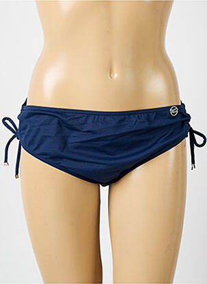 Bas de maillot de bain tissage satiné culotte bleu SUN PLAYA femme