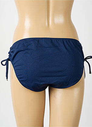 Bas de maillot de bain tissage satiné culotte bleu SUN PLAYA femme