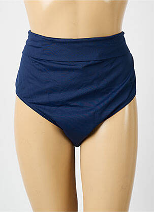 Bas de maillot de bain tissage satiné culotte bleu SUN PLAYA femme