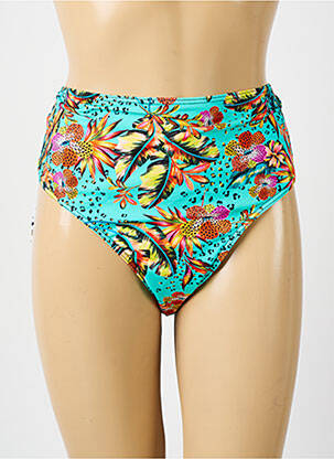 Bas de maillot de bain tissage satiné culotte bleu SUN PLAYA femme