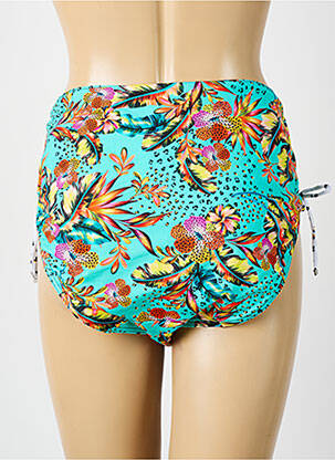 Bas de maillot de bain tissage satiné culotte bleu SUN PLAYA femme