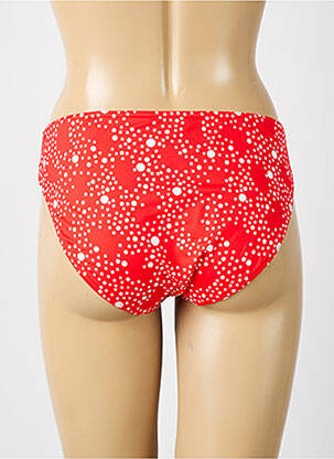 Bas de maillot de bain tissage satiné culotte rouge HUIT femme