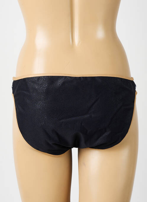 Bas de maillot de bain effet matière satinée culotte noir SUN PLAYA femme