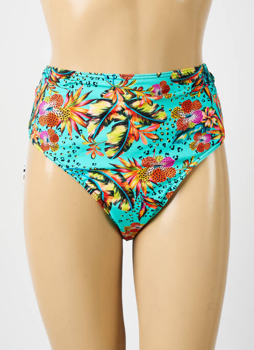 Bas de maillot de bain tissage satiné culotte bleu SUN PLAYA femme
