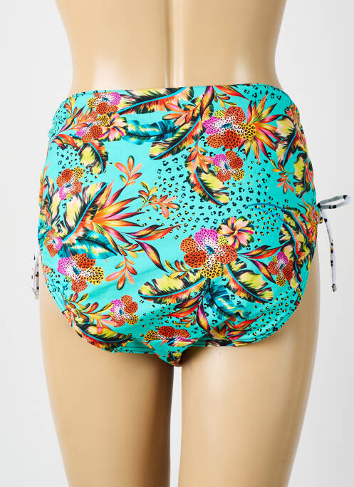 Bas de maillot de bain tissage satiné culotte bleu SUN PLAYA femme
