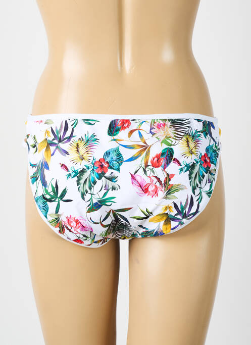 Bas de maillot de bain tissage satiné culotte blanc SUN PLAYA femme