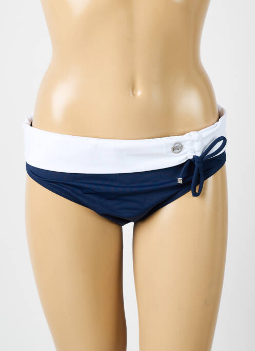 Bas de maillot de bain fermeture liens à nouer culotte bleu SUN PLAYA femme