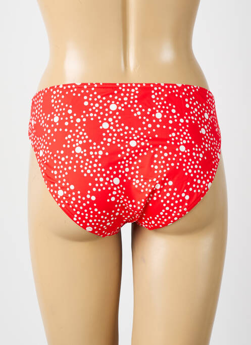 Bas de maillot de bain tissage satiné culotte rouge HUIT femme