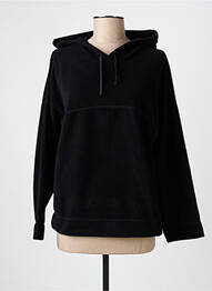 Sweat-shirt à capuche noir ANTIGEL femme