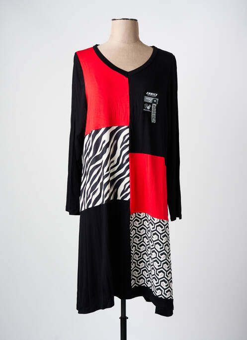 Robe mi-longue noir AN II VITO pour femme