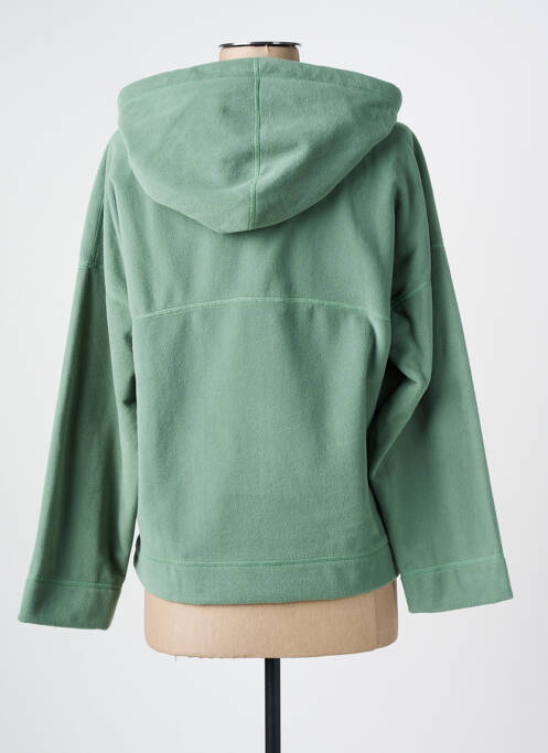 Sweat-shirt à capuche vert ANTIGEL femme