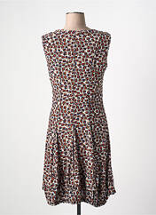 Robe mi-longue marron ARELINE pour femme seconde vue