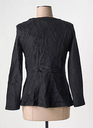 Veste casual col rond noir ARELINE femme