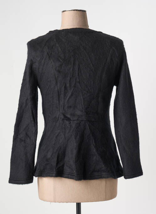 Veste casual col rond noir ARELINE femme