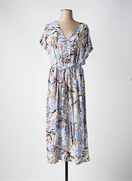 Robe longue manches courtes manches courtes violet GARCIA femme