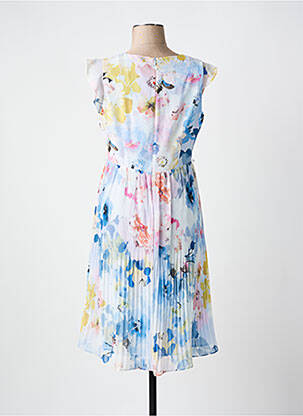 Robe mi-longue manches courtes manches courtes bleu COMMA, femme