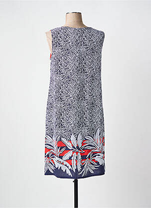 Robe mi-longue sans manche sans manche bleu MASSANA femme