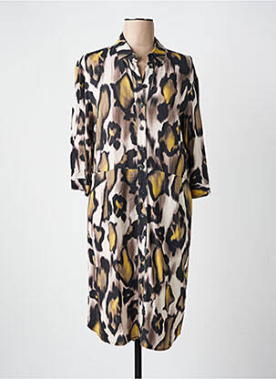 Robe mi-longue manches 3/4 manches 3/4 noir BETTY BARCLAY femme