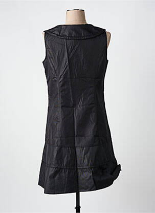 Robe mi-longue sans manche sans manche noir ARELINE femme