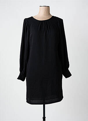Robe courte manches longues manches longues noir SEE U SOON femme