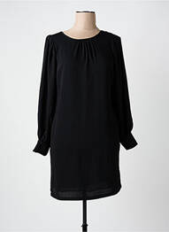 Robe courte manches longues manches longues noir SEE U SOON femme