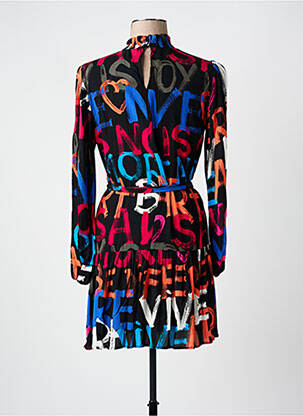 Robe courte manches longues manches longues noir DESIGUAL femme