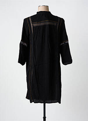 Robe courte manches 3/4 manches 3/4 noir SEE U SOON femme