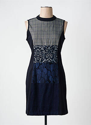 Robe courte sans manche sans manche bleu DESIGUAL femme