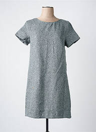 Robe courte manches courtes manches courtes gris NOEMIE & CO femme