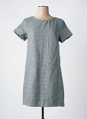 Robe courte manches courtes manches courtes gris NOEMIE & CO femme