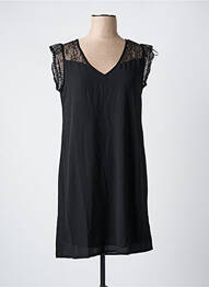 Robe courte manches courtes manches courtes noir AKOZ DE TOI femme