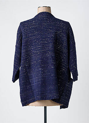 Gilet manches longues manches 3/4 bleu SEE U SOON femme