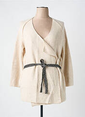 Gilet manches longues beige SEE U SOON pour femme seconde vue