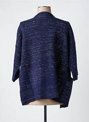 Gilet manches longues bleu SEE U SOON pour femme seconde vue