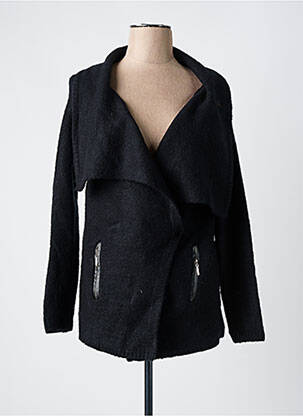 Gilet manches longues noir JULIE BY JCL pour femme