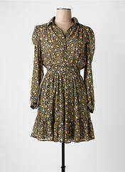 Robe courte jaune MORGAN pour femme seconde vue