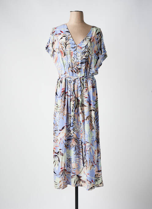 Robe longue manches courtes manches courtes violet GARCIA femme