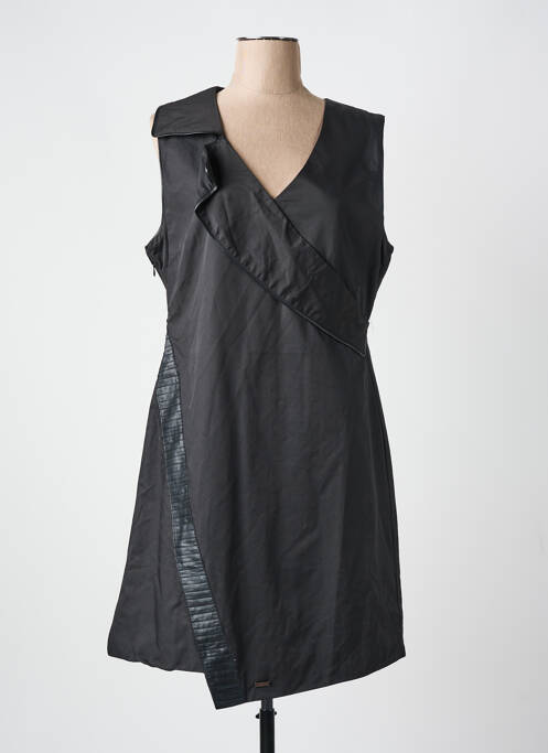 Robe mi-longue sans manche sans manche noir SALT & PEPPER femme